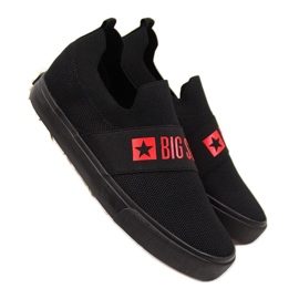 Black Big Star FF274221 dámské slip on černé tenisky černý