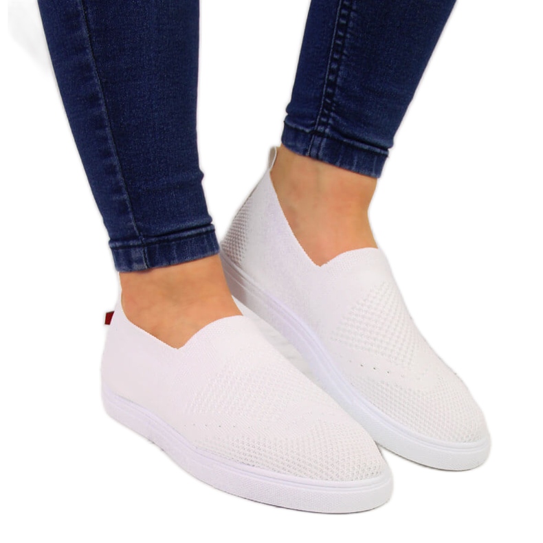 Dámské bílé slip on tenisky Big Star FF274A608 bílý