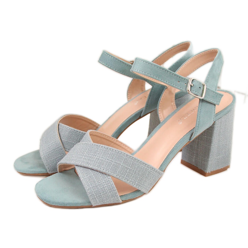 Zelené dámské sandály Vinceza na sloupku zelená