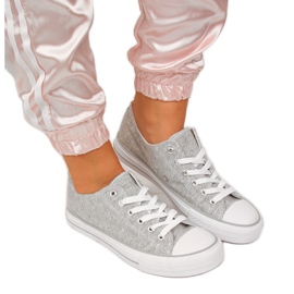 Textilní nízké tenisky Atletico šedé barvy šedá