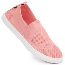 Dámské slip on tenisky světle růžové Big Star FF274A606 růžový Dámské slip on tenisky světle růžové Big Star FF274A606 růžový