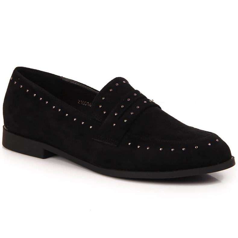 Dámské semišové boty s nýty černé Laura La.Fi černá