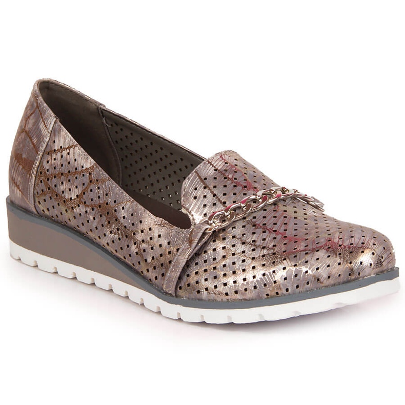 Dámské prolamované boty s řetízkem Lavender Jezzi fialový vícebarevný Dámské prolamované boty s řetízkem Lavender Jezzi fialový vícebarevný