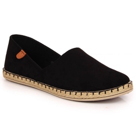 Černé dámské espadrilky Vinceza s výřezem černý