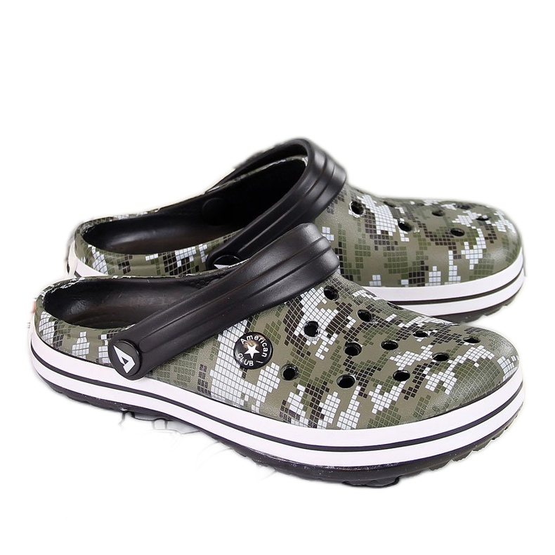 American Club khaki pěnové pantofle pro kluky