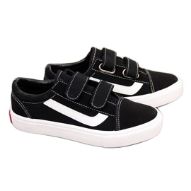 Černé dětské tenisky Atletico černé na suchý zip černá Černé dětské tenisky Atletico černé na suchý zip černá