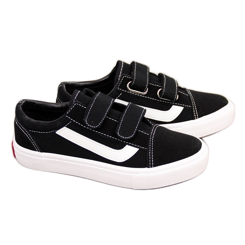 Černé dětské tenisky Atletico černé na suchý zip černá