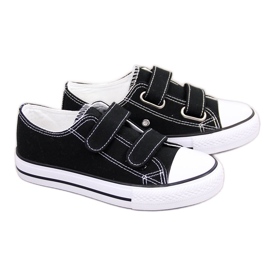 Černé dětské tenisky Atletico černé na suchý zip černá