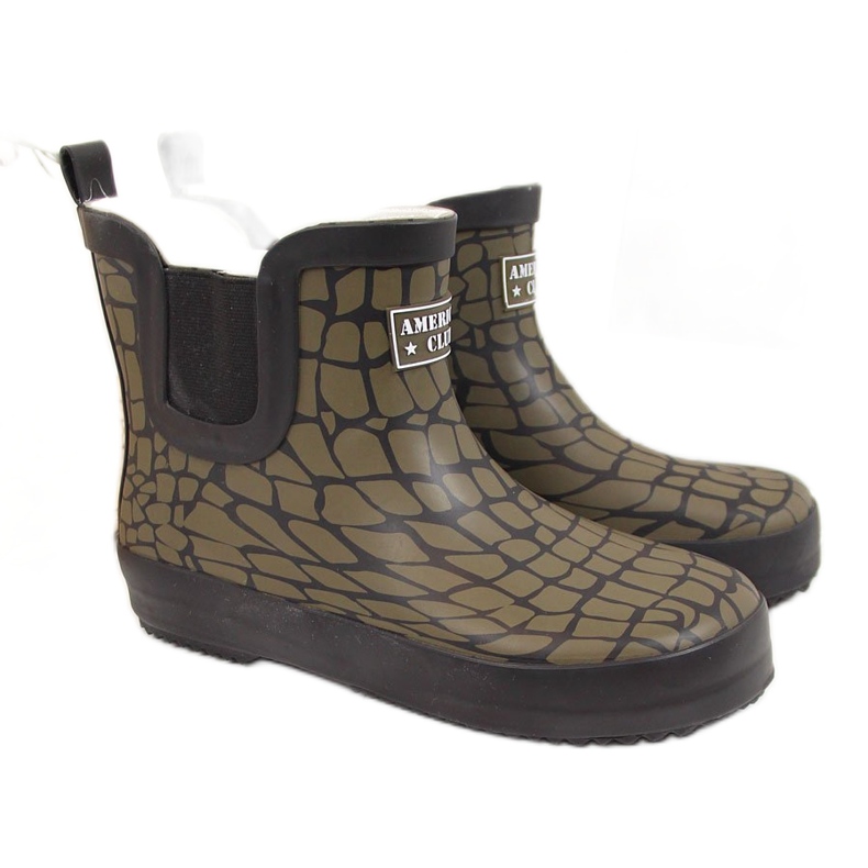 American Club khaki dětské galoše zelená