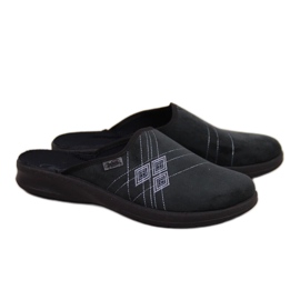 Černé pánské domácí pantofle Befado černý