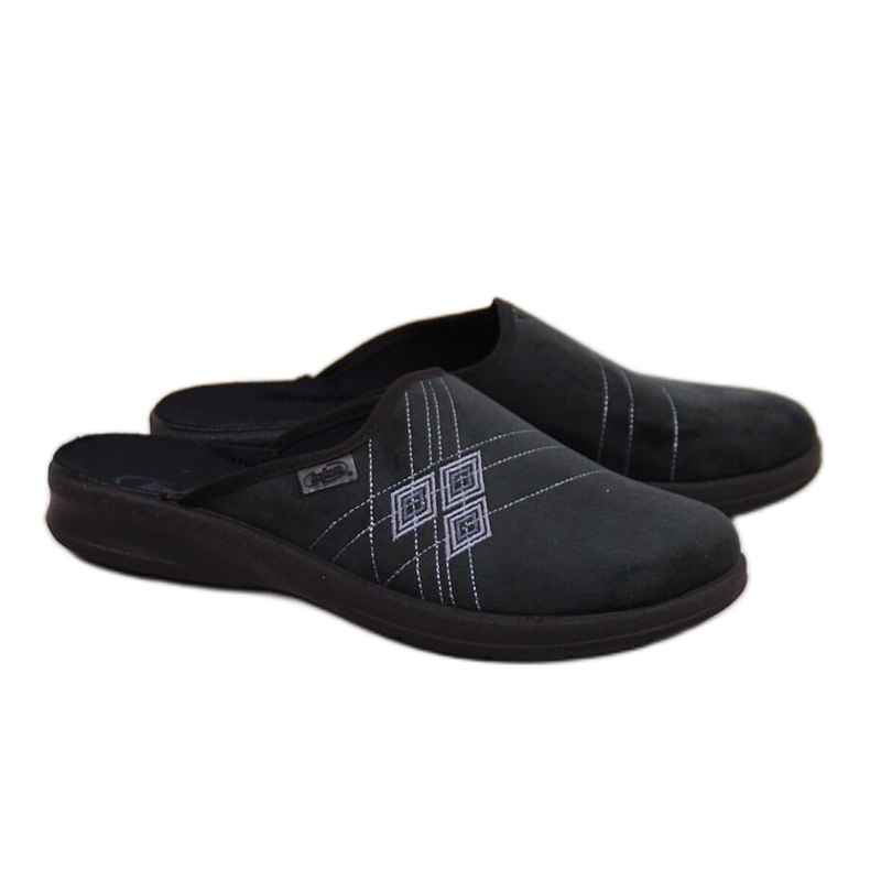 Černé pánské domácí pantofle Befado černá