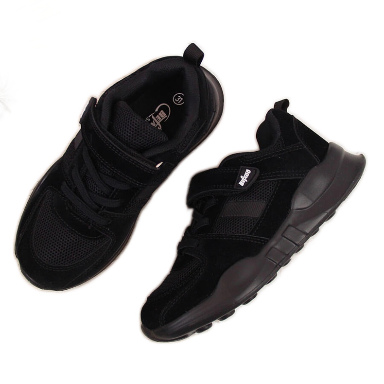 Černá dětská sportovní obuv na suchý zip Befado Černá dětská sportovní obuv na suchý zip Befado