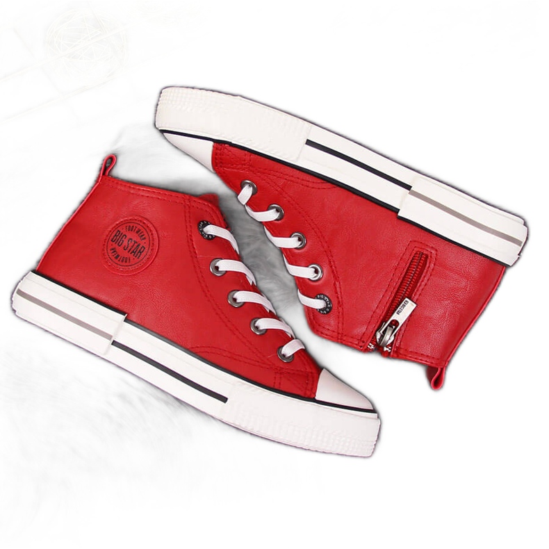 Dětské tenisky eko kůže červené Big Star II374005