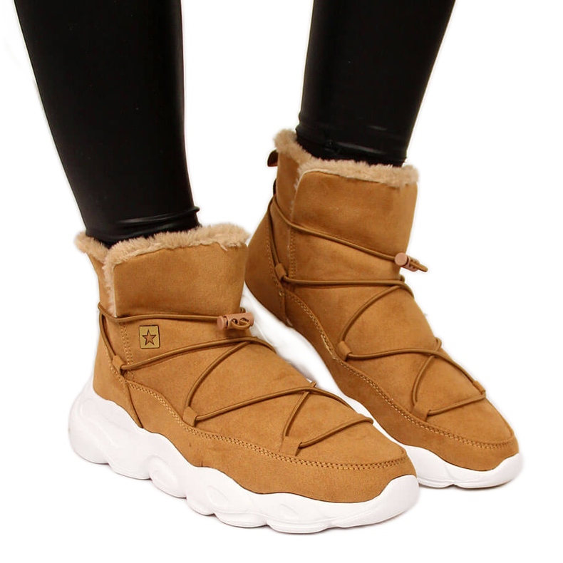 Dámské sněhule camel Big Star II274266 hnědý