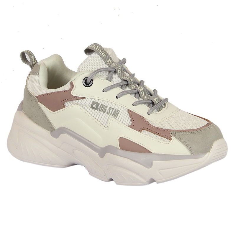 Dámská sportovní obuv na bílé platformě Big Star HH274255 bílý vícebarevný