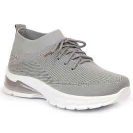 Dámské sportovní boty šedé ponožky Potocki šedá Dámské sportovní boty šedé ponožky Potocki šedá