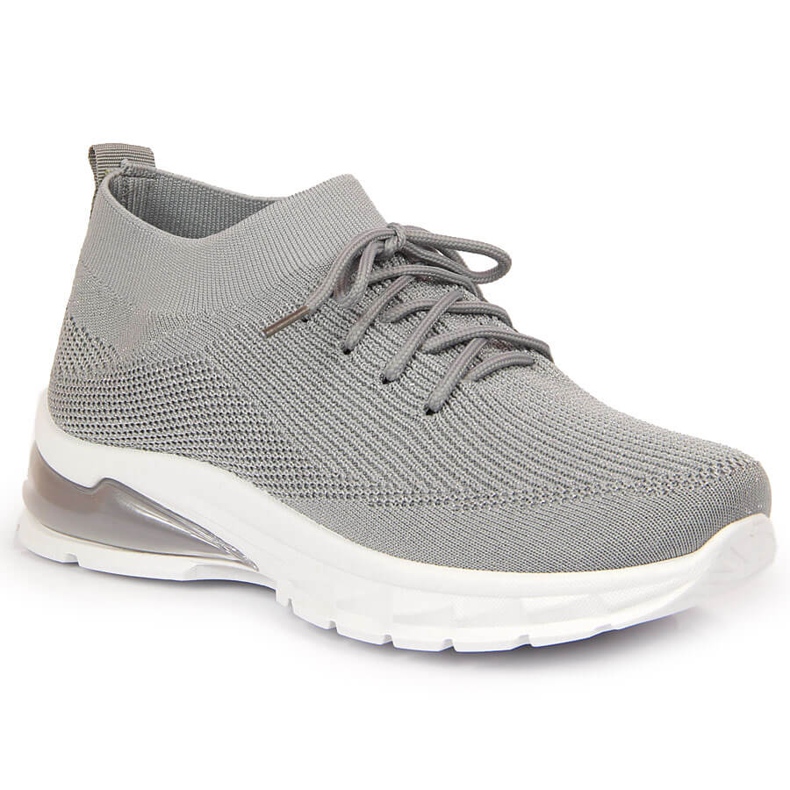 Dámské sportovní boty šedé ponožky Potocki šedá Dámské sportovní boty šedé ponožky Potocki šedá