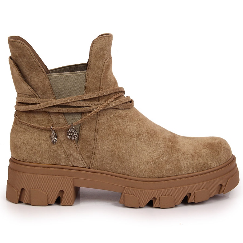 Dámské černé kozačky Jodhpur, béžové, Filippo béžový