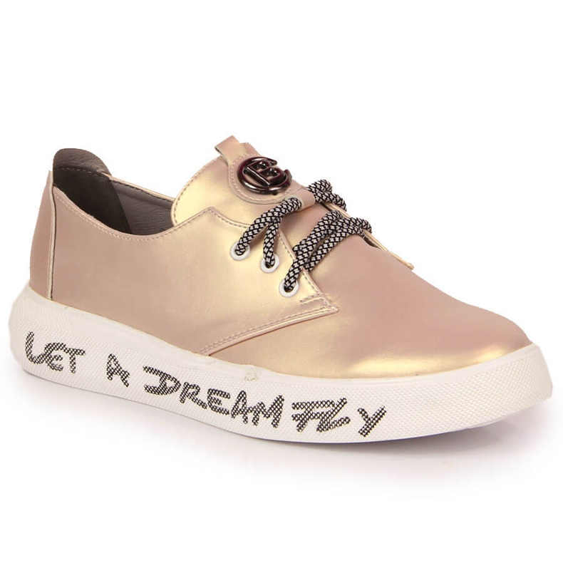 S.Barski Dámské kalhoty s perleťově růžovou platformou značky S. Barski růžový