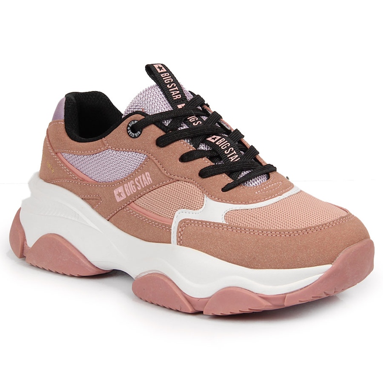 Dámské sportovní tenisky růžové Big Star JJ274577 růžový