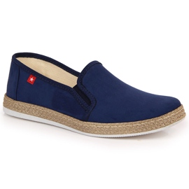 Dámské slip on espadrilky tmavě modré Big Star JJ276003 námořnická modř