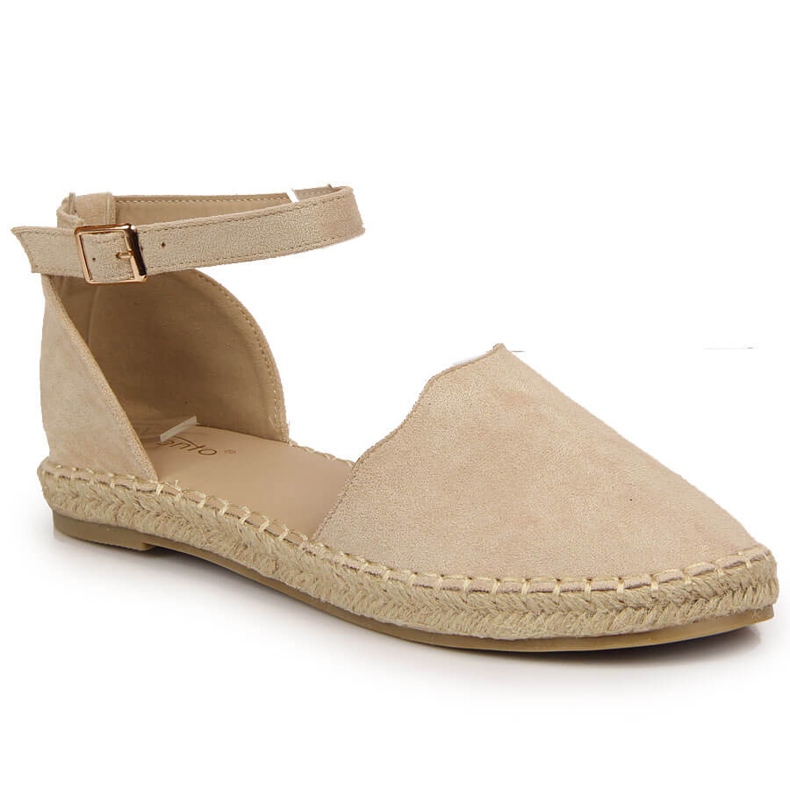 Béžové espadrilky dámské sandály eVento béžový Béžové espadrilky dámské sandály eVento béžový