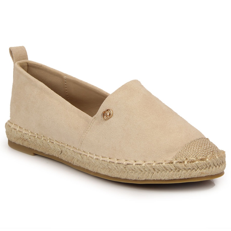 Dámské slip on béžové espadrilky eVento béžový