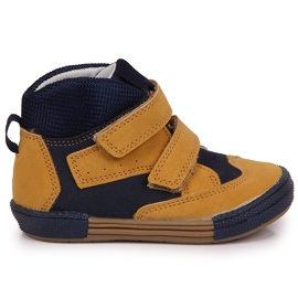 Chlapecké boty se suchým zipem camel Kornecki 6785 hnědý černý