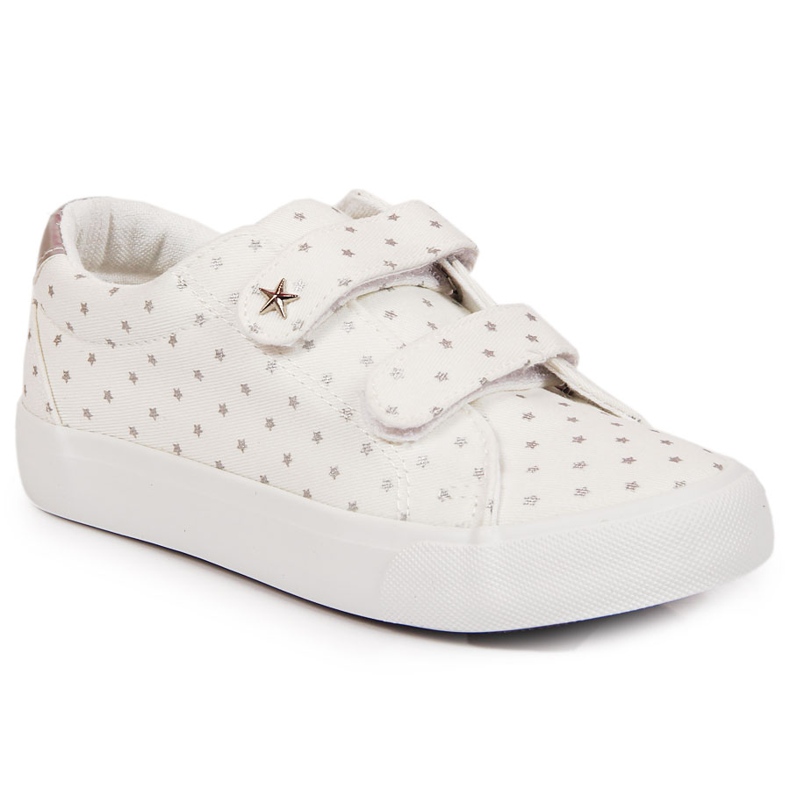 Dívčí tenisky na suchý zip bílé Atletico stars bílý Dívčí tenisky na suchý zip bílé Atletico stars bílý