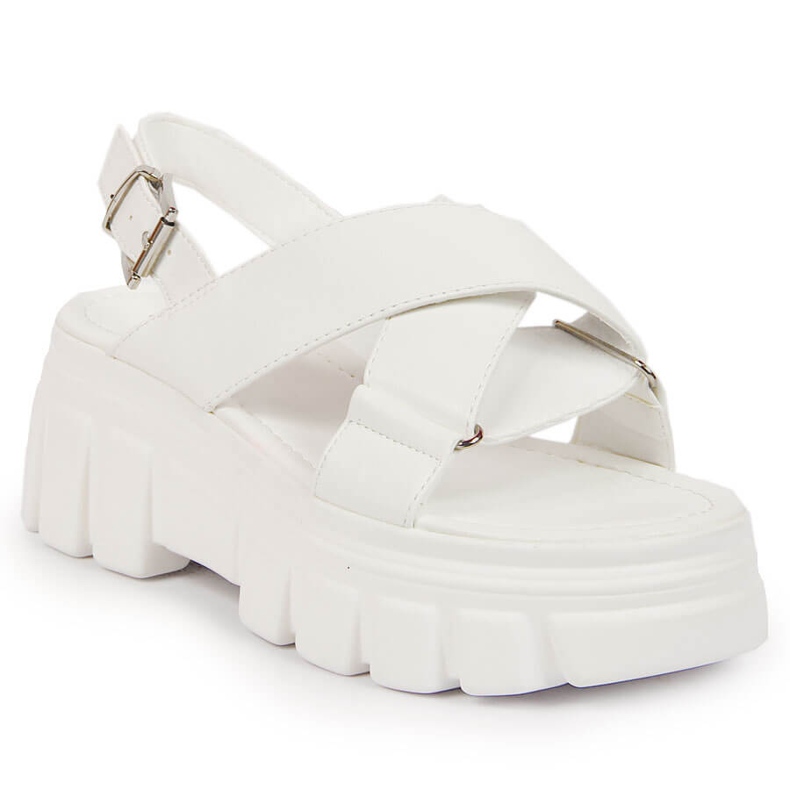 Dámské sandály na bílé platformě Jezzi bílý