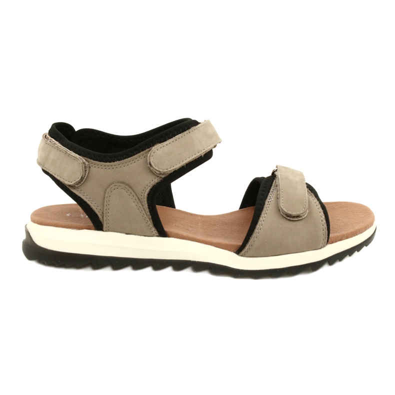 Pohodlné sportovní sandály Caprice 28711-28 334 Taupe Nubuc béžový černá