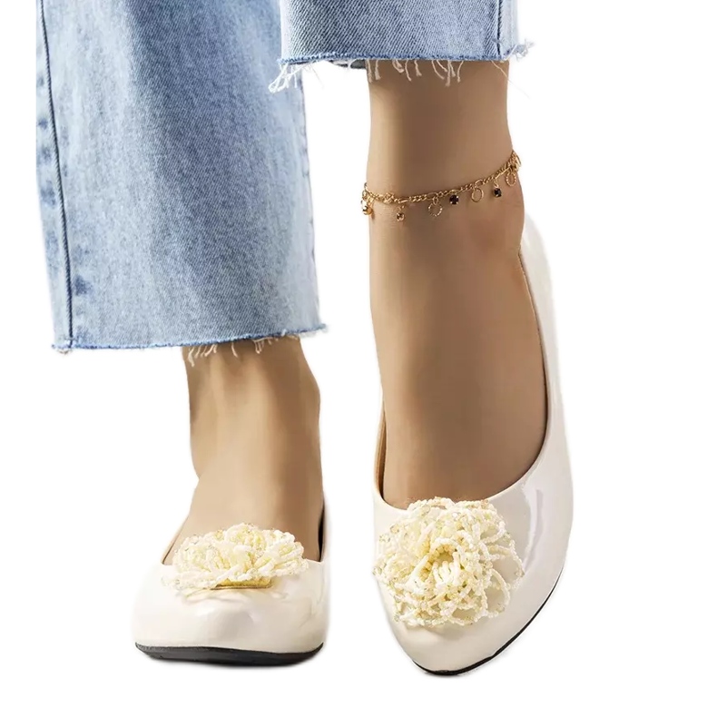 Béžové lakované balerínky od Parnely béžový Béžové lakované balerínky od Parnely béžový