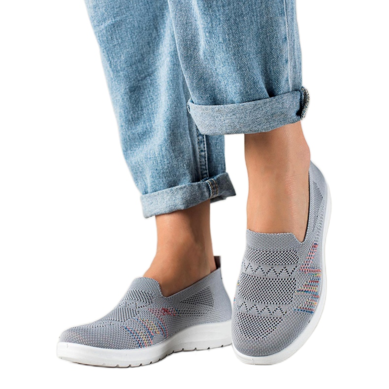 W. Potocki Pohodlné Slipony Potocki šedá