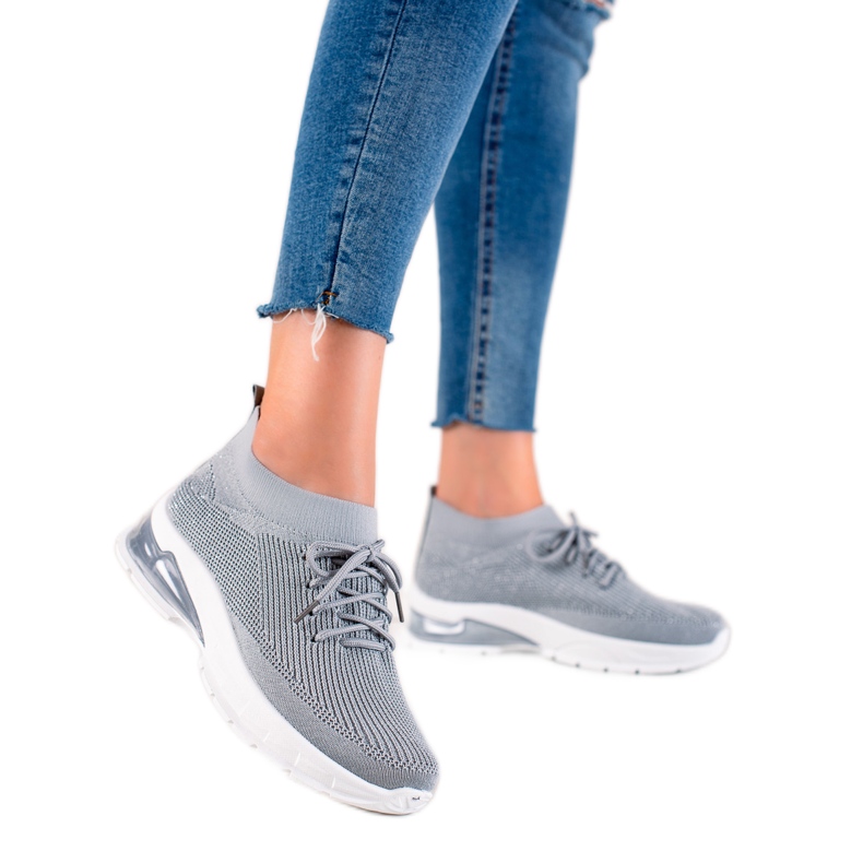 W. Potocki Sportovní Boty S Brokát Potocki šedá W. Potocki Sportovní Boty S Brokát Potocki šedá