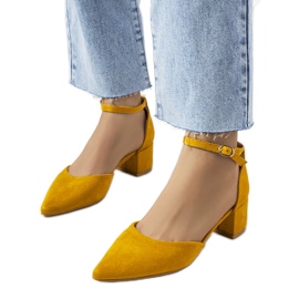 Lodičky Mustard Litze žluť