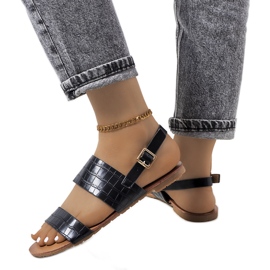 Černé dámské sandály Chinn černý