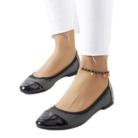 Černé puntíkaté baleríny Jonny černý