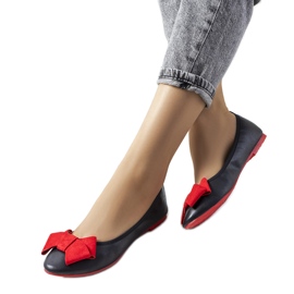 Černé baleríny s mašlí Kasslin černý