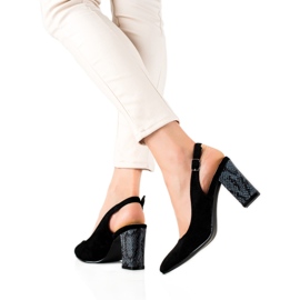 Goodin Lodičky s otevřenou patou černý