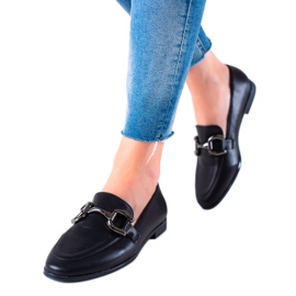 Lovery Klasické mokasíny S Ornamentem černý