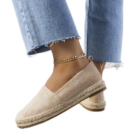 Béžové dámské espadrilky Mathea béžový