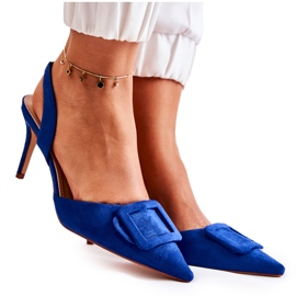 PS1 Semišové Vysoké Podpatky Se Špičkou V Tmavě Modrém Emberly Spitz modrý PS1 Semišové Vysoké Podpatky Se Špičkou V Tmavě Modrém Emberly Spitz modrý