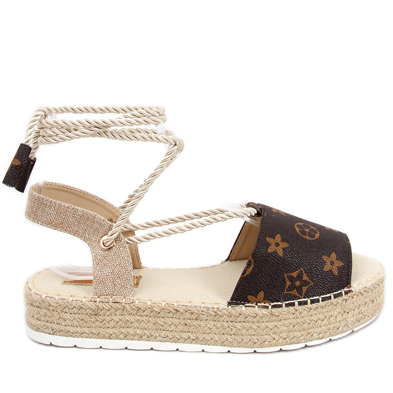 Espadrilky dámské sandály Adeline Camel béžový hnědý Espadrilky dámské sandály Adeline Camel béžový hnědý