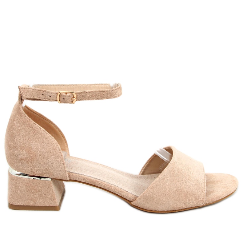 Sandály na vysokém podpatku Ursula Khaki béžový Sandály na vysokém podpatku Ursula Khaki béžový