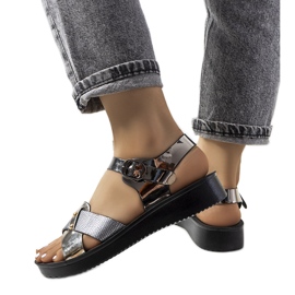 Černé dámské sandály Tulia černý