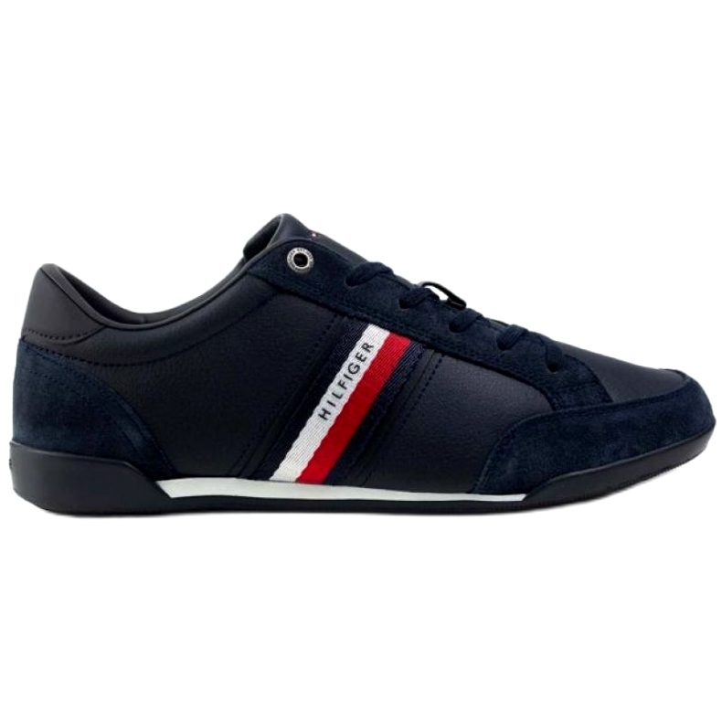 Boty Tommy Hilfiger Corporate Material Mix Leather M FM0FM03741 DW5 námořnická modrá
