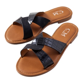 Černé elegantní pantofle Dinka černý