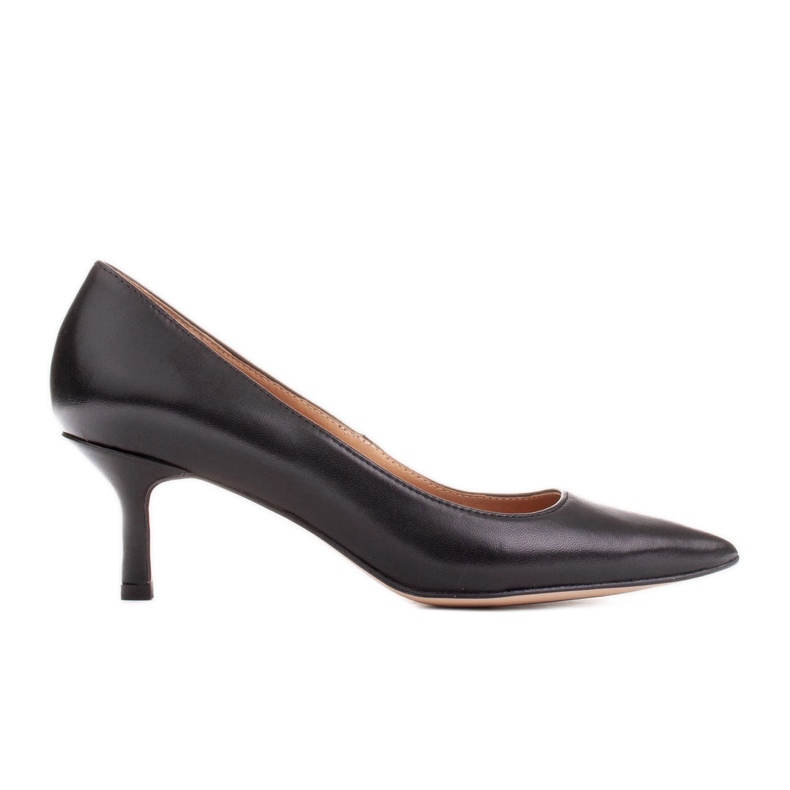 Marco Shoes Elegantní lodičky na podpatku na nižším podpatku černá Marco Shoes Elegantní lodičky na podpatku na nižším podpatku černá