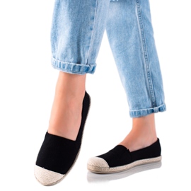 DK Světle černé espadrilky černá