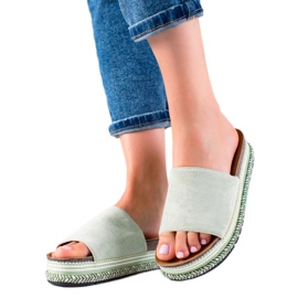 Bestelle Zelené Pantofle Na Platformě zelený